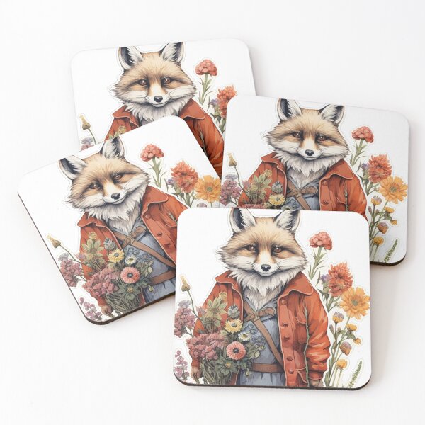 Item preview, A Fox Around By Flowers  designed and sold by baucestudio.