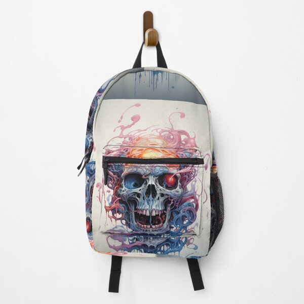 Item preview, Psychedelic Melting Skull designed and sold by Spooky111Realm.