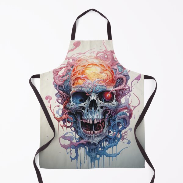 Item preview, Psychedelic Melting Skull designed and sold by Spooky111Realm.