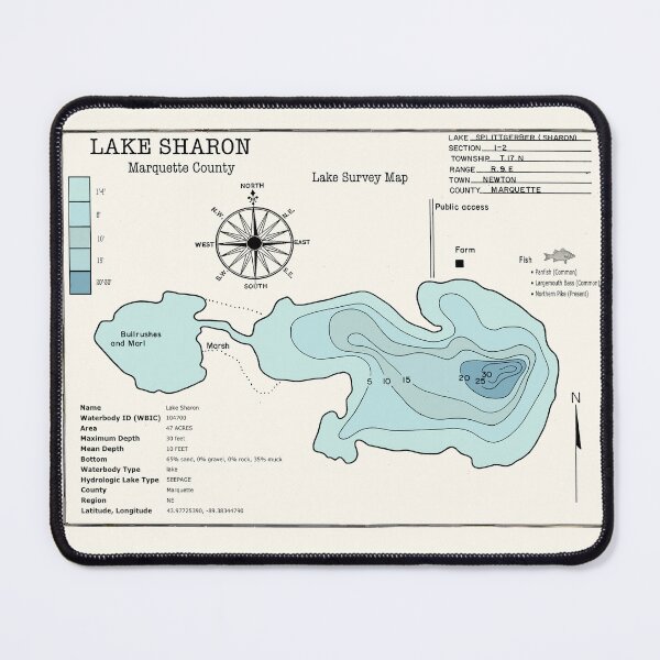 Item preview, Sharon Lake WI Marquette County designed and sold by Jean Plout.