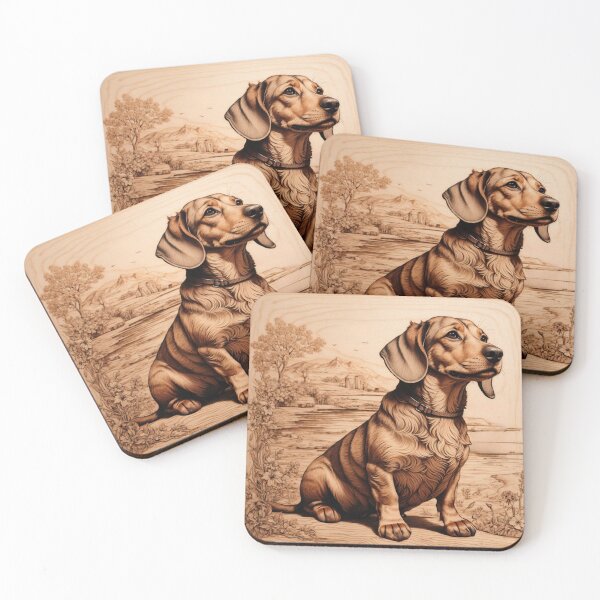 Item preview, Dachshund: The Courageous Charm of Wood (Pyro Pets Art - 100) designed and sold by pyropetsart.