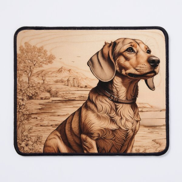 Item preview, Dachshund: The Courageous Charm of Wood (Pyro Pets Art - 100) designed and sold by pyropetsart.