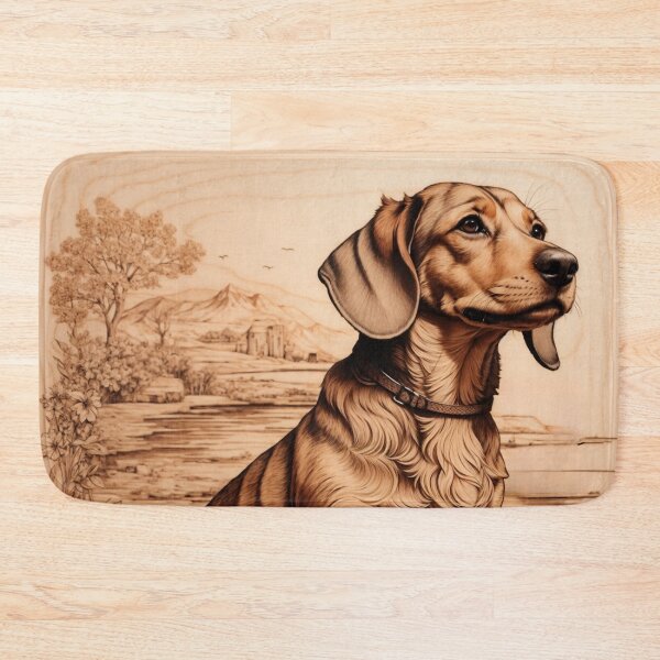 Item preview, Dachshund: The Courageous Charm of Wood (Pyro Pets Art - 100) designed and sold by pyropetsart.