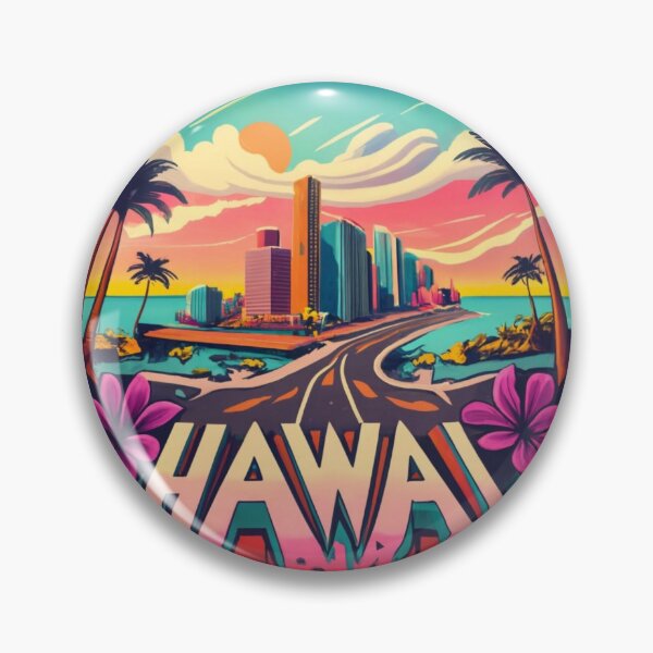 Item preview, Hawaii, centro y naturaleza | Estilo de dibujo designed and sold by CircinusStore.