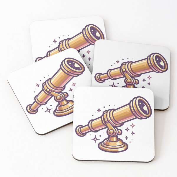 Item preview, Elegant Golden Telescope with Starry Accents designed and sold by OniumEth.
