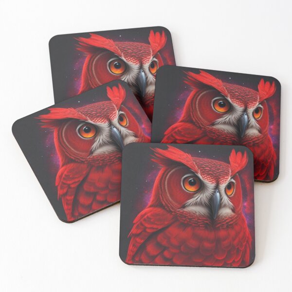 Item preview, Cosmic Red Owl designed and sold by kwin1120.