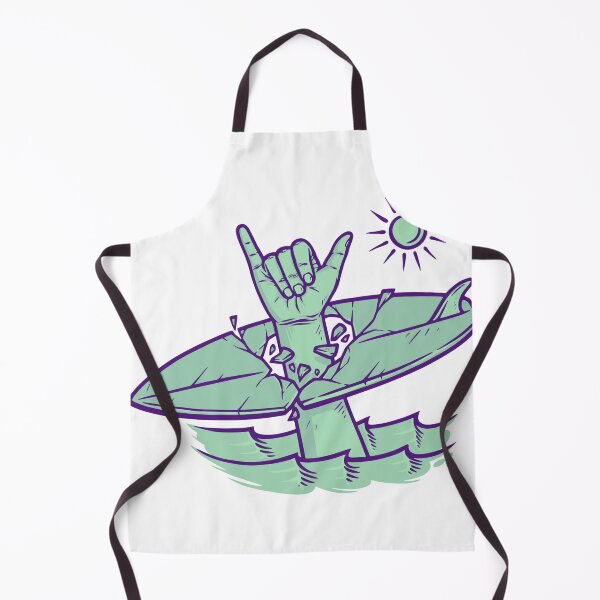 Item preview, green shaka hand design designed and sold by soulsurferart.