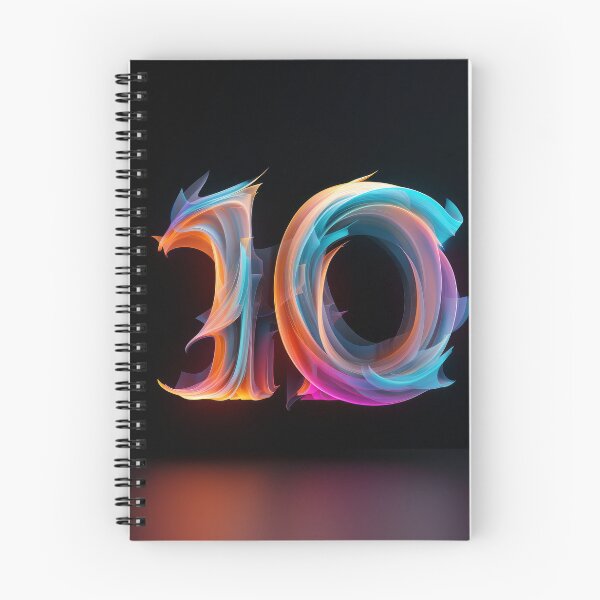 Item preview, Neon Glowing Number 10  designed and sold by FireFXStudio.