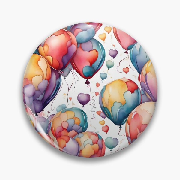 Item preview, Watercolor Balloons Pattern designed and sold by Patternliss.