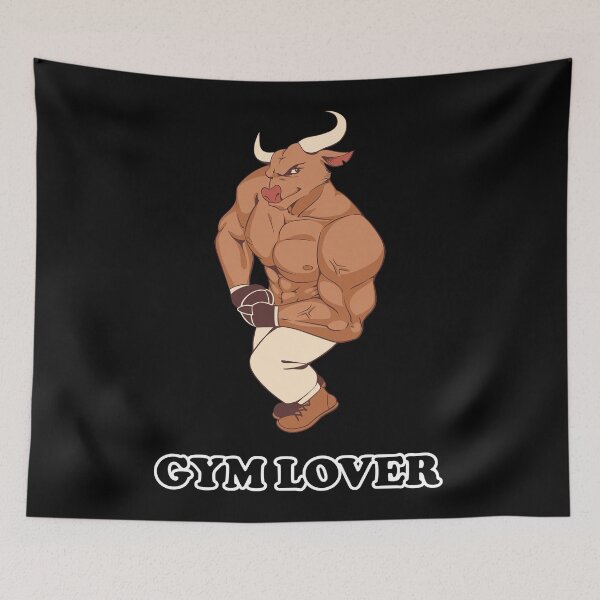 Item preview, Brown Illustrated Bull Gym Lover designed and sold by KacperDan.