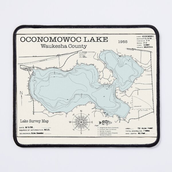 Item preview, Oconomowoc Lake WI Waukesha County 1955 designed and sold by Jean Plout.