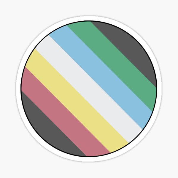 Item preview, Disability pride flag circle (version 3, without text) designed and sold by Rebecca Tyler-Squires.