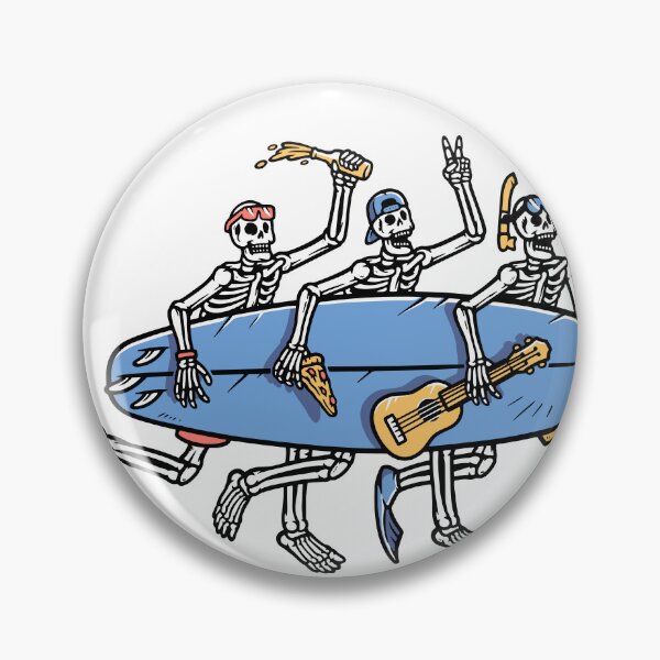 Item preview, halloween surfing skeleton designed and sold by soulsurferart.