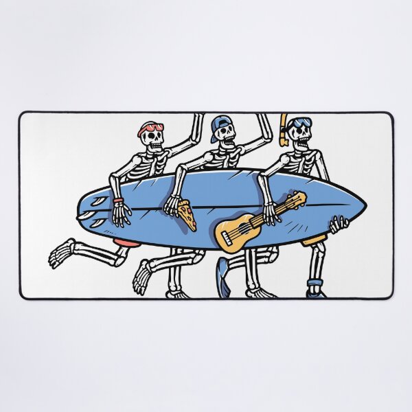 Item preview, halloween surfing skeleton designed and sold by soulsurferart.