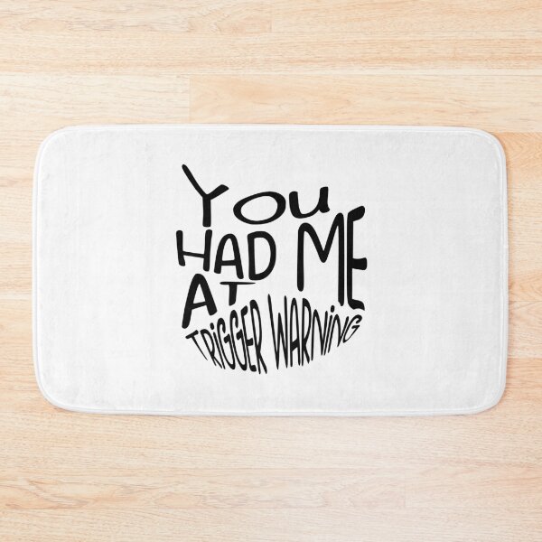 Item preview, You Had Me At Trigger Warning Sticker designed and sold by pugshowsfashion.