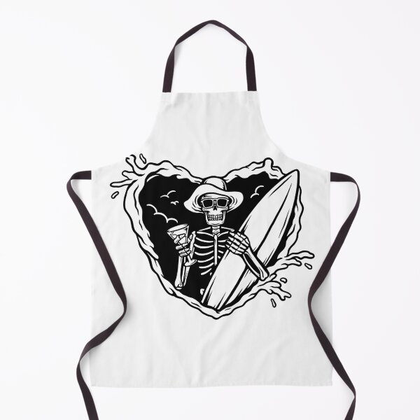 Item preview, heart skeleton surfer dude designed and sold by soulsurferart.