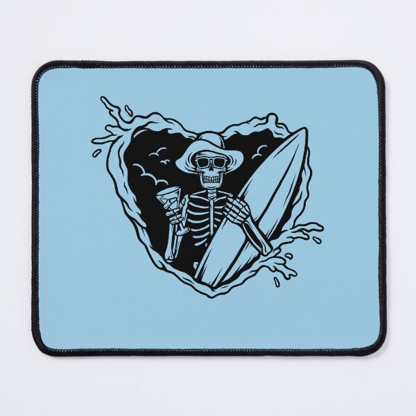 Item preview, heart skeleton surfer dude designed and sold by soulsurferart.