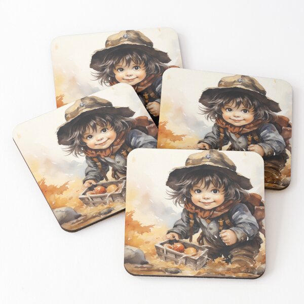 Item preview, Child harvesting autumn harvest. designed and sold by Julia-Litvishka.