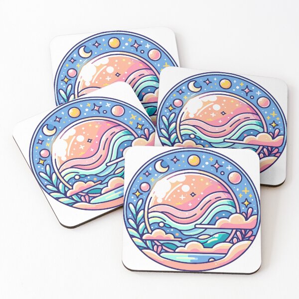 Item preview, Celestial Dreamscape: Planets, Stars, and Ethereal Waves designed and sold by OniumEth.