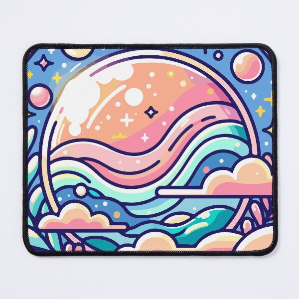 Item preview, Celestial Dreamscape: Planets, Stars, and Ethereal Waves designed and sold by OniumEth.