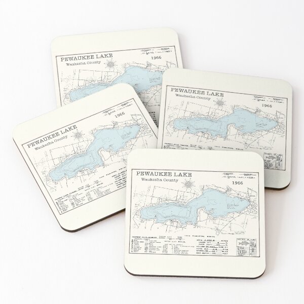 Item preview, Pewaukee Lake WI Waukesha County 1966 designed and sold by Jean Plout.