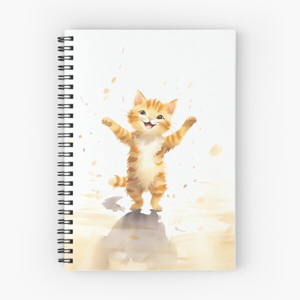 Item preview, Dancing orange cat designed and sold by cute-animals99.