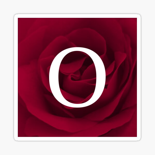 Artikel-Vorschau von Burgunder-Rosen-Monogramm O, designt und verkauft von rewstudio.