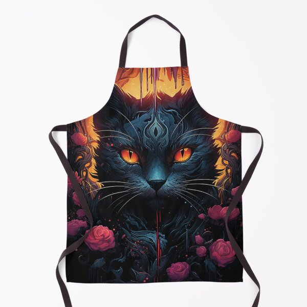 Item preview, Mystical Feline Elegance Amidst Roses designed and sold by Spooky111Realm.