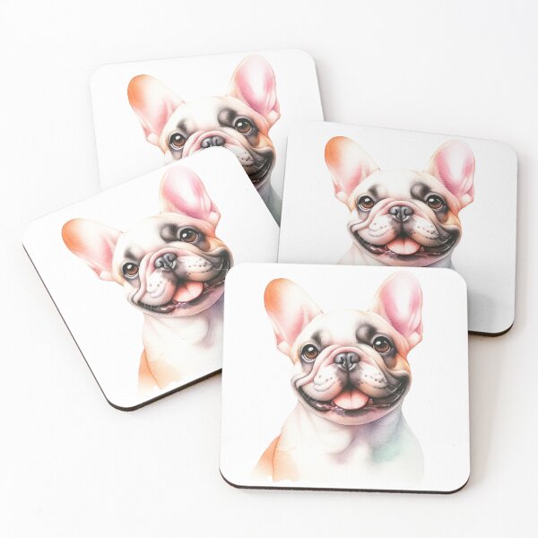 Item preview, French Bulldog Delight: Vivid Watercolor Expression designed and sold by WatercolorWhisk.