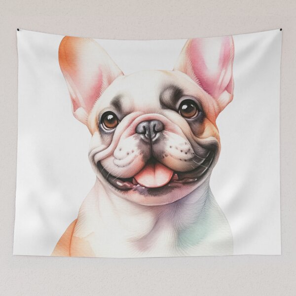 Item preview, French Bulldog Delight: Vivid Watercolor Expression designed and sold by WatercolorWhisk.