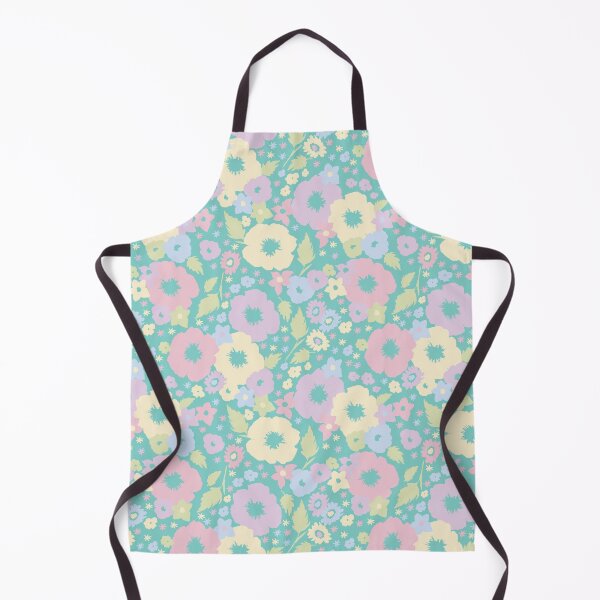 Item preview, TEAL GREEN PASTEL BOHO MODERN FLOWERS designed and sold by blomastudios.