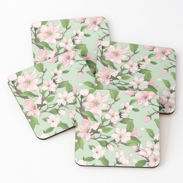 Item preview, Arkansas Apple Blossom State Flower Pink Green Design  designed and sold by Lumora.Studio.