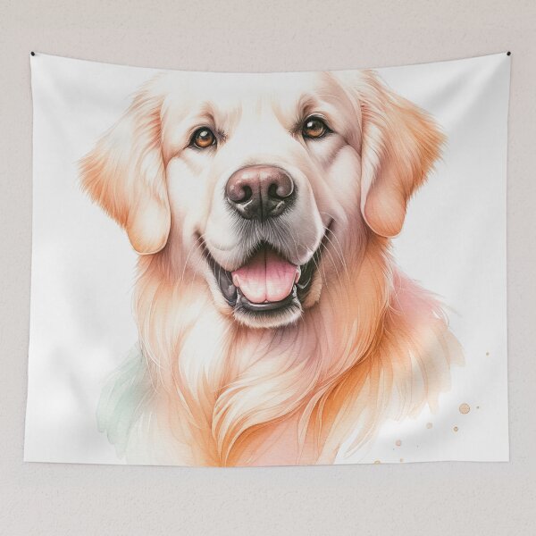 Item preview, Golden Retriever Glow: Delicate Watercolor Essence designed and sold by WatercolorWhisk.