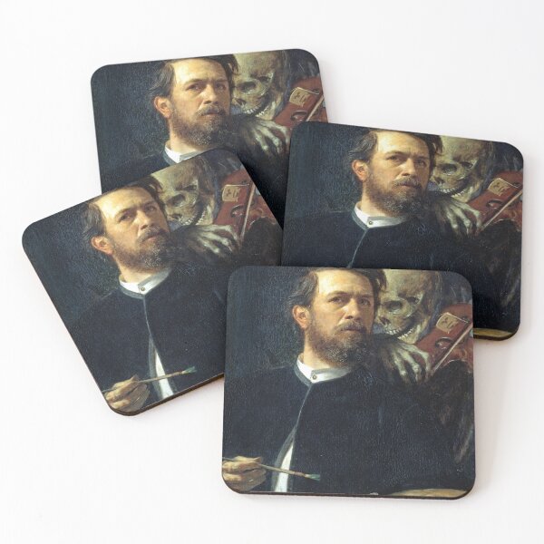 Item preview, Self Portrait With Death Playing the Fiddle - Arnold Bocklin designed and sold by forgottenbeauty.