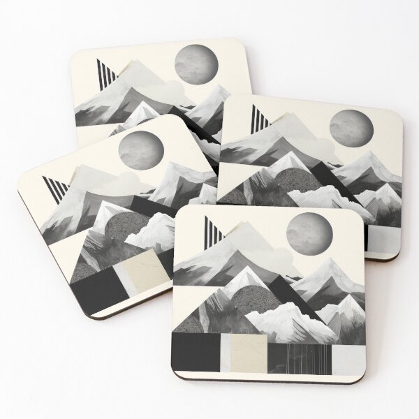 Artikelvorschau, Entdecken Sie "Simplistic & Minimalistic Snowy Winter Alps" mit Bauhaus-Flair entworfen und verkauft von ArtificialGenes.
