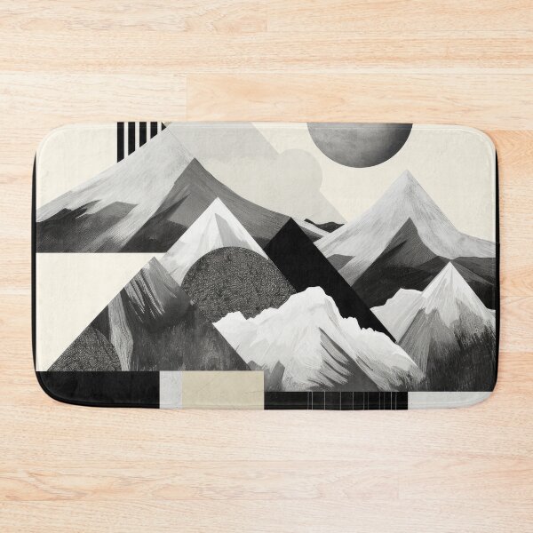 Artikelvorschau, Entdecken Sie "Simplistic & Minimalistic Snowy Winter Alps" mit Bauhaus-Flair entworfen und verkauft von ArtificialGenes.
