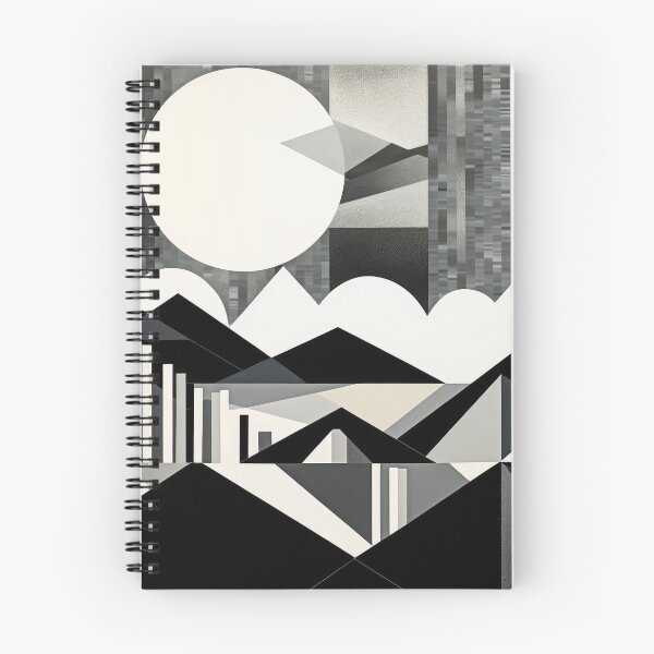 Item preview, Explore "Simplistic & Minimalistic Snowy Winter Alps" with Bauhaus Flair designed and sold by ArtificialGenes.