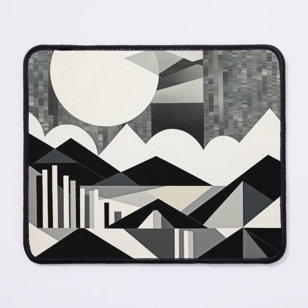 Item preview, Explore "Simplistic & Minimalistic Snowy Winter Alps" with Bauhaus Flair designed and sold by ArtificialGenes.