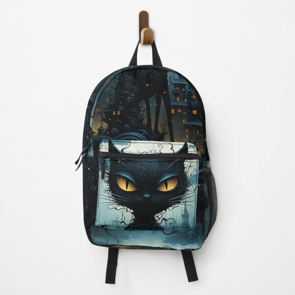 Item preview, Mystical Cat Overlook: Enchanted Cityscape designed and sold by Spooky111Realm.