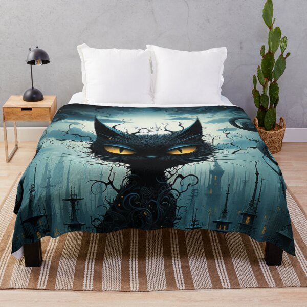 Item preview, Mystical Cat Overlook: Enchanted Cityscape designed and sold by Spooky111Realm.