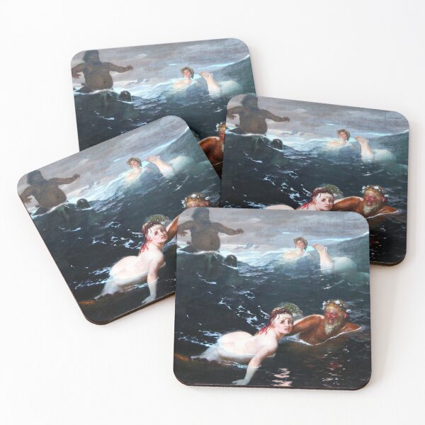 Item preview, Playing in the Waves - Arnold Bocklin designed and sold by forgottenbeauty.