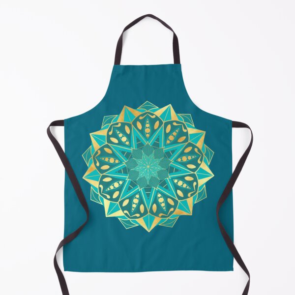 Aperçu de l'œuvre Étoile bleue avec mandala doré créée et vendue par CreaTwinkles.