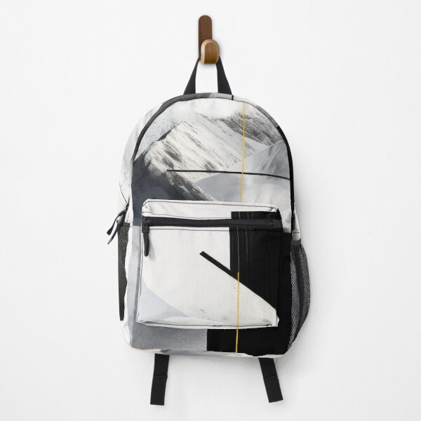 Item preview, Explore "Simplistic & Minimalistic Snowy Winter Alps" with Bauhaus Flair designed and sold by ArtificialGenes.