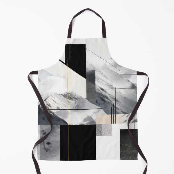 Item preview, Explore "Simplistic & Minimalistic Snowy Winter Alps" with Bauhaus Flair designed and sold by ArtificialGenes.
