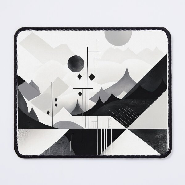 Item preview, Explore "Simplistic & Minimalistic Snowy Winter Alps" with Bauhaus Flair designed and sold by ArtificialGenes.