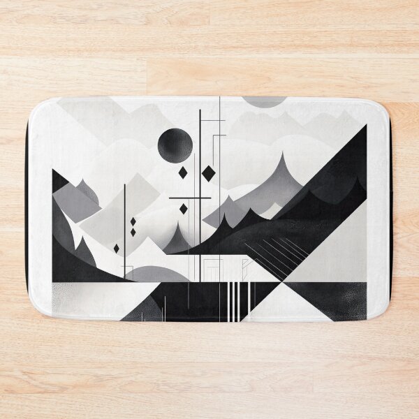 Artikelvorschau, Entdecken Sie "Simplistic & Minimalistic Snowy Winter Alps" mit Bauhaus-Flair entworfen und verkauft von ArtificialGenes.