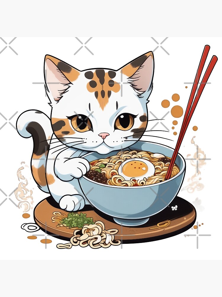 Cute Ramen Cat Bowl Premium T-Shirt - Kitten Noodle Food Cute Ramen Cat Bowl Premium T-Shirt - Kitten Noodle Food