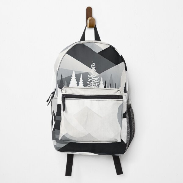 Item preview, Explore "Simplistic & Minimalistic Snowy Winter Alps" with Bauhaus Flair designed and sold by ArtificialGenes.