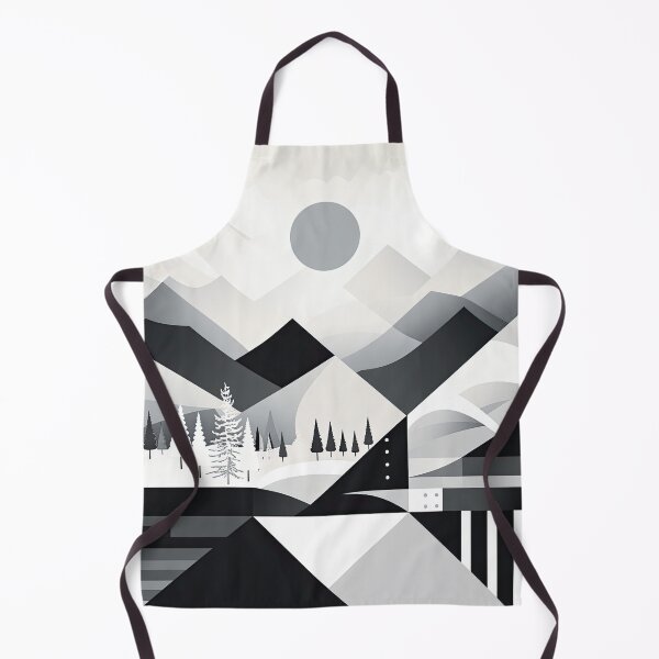 Artikelvorschau, Entdecken Sie "Simplistic & Minimalistic Snowy Winter Alps" mit Bauhaus-Flair entworfen und verkauft von ArtificialGenes.