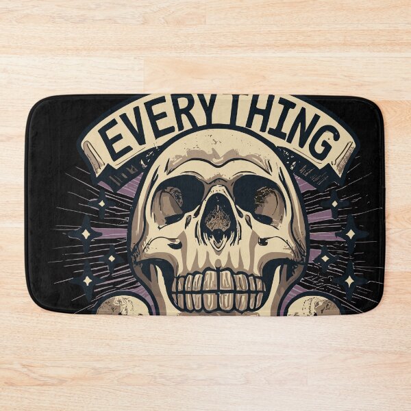 Item preview, Everything Die Death, Pirate skull, Skull, old style hardcore tattoo designed and sold by PhotoArtMC.